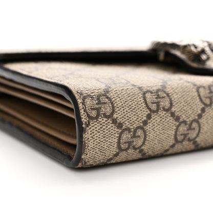 Gucci GG Supreme Monogram Mini Dionysus Chain Wallet Beige Taupe 9 of 15