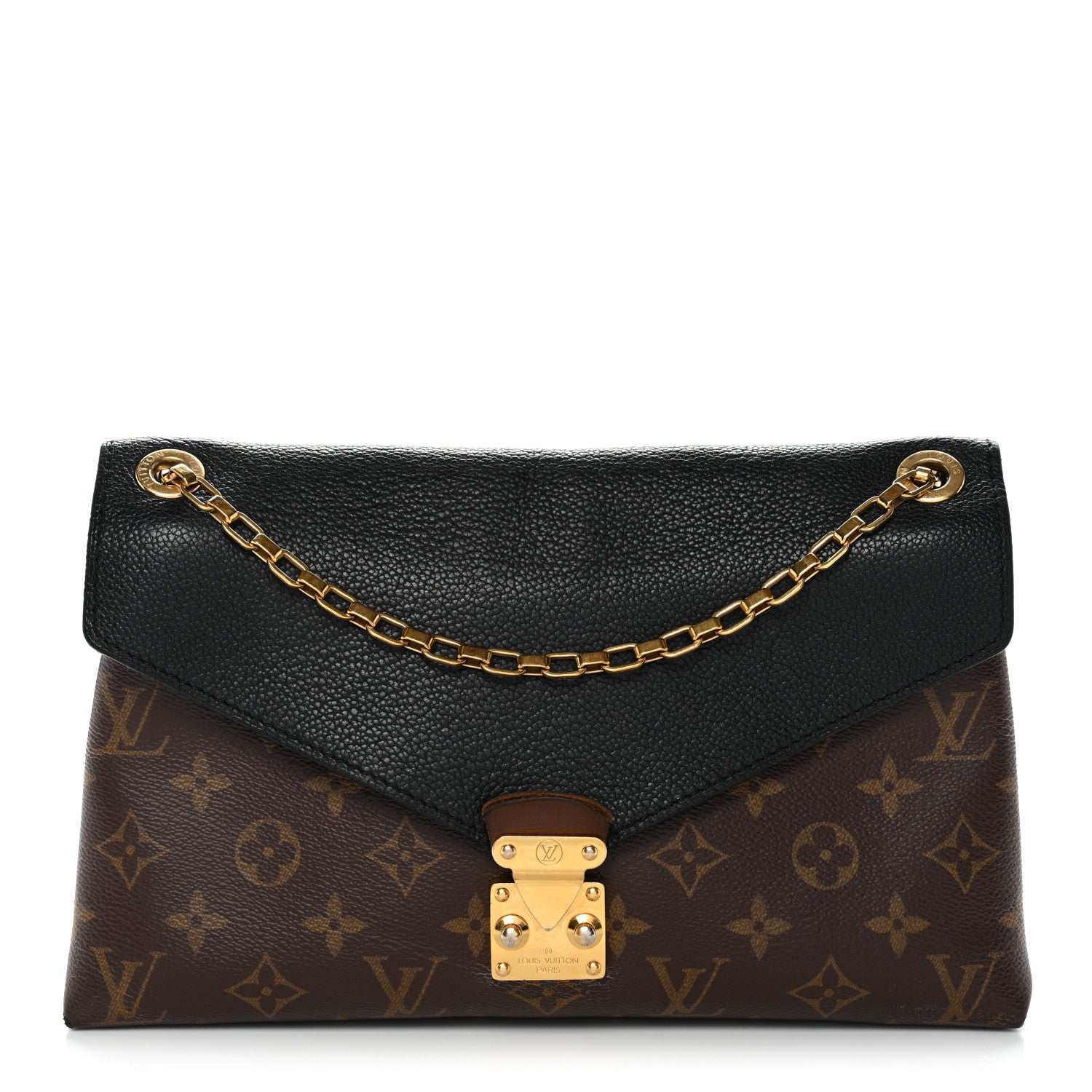 Louis Vuitton Monogram Pallas Chain Black 1 of 10