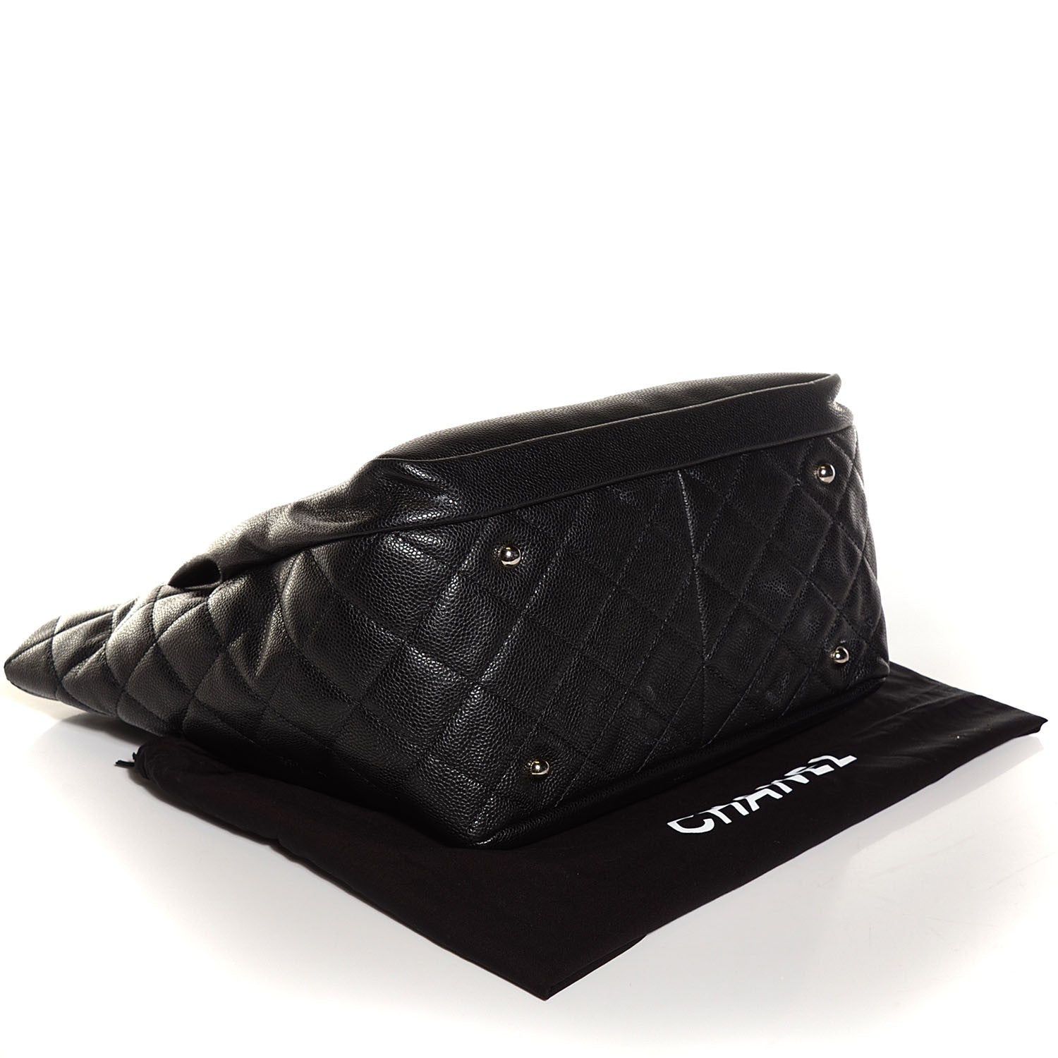 Chanel Soft Caviar Large Timeless CC Shopping Tote Black 4 of 7