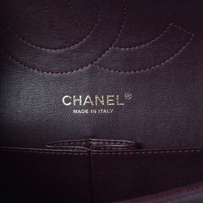Chanel Caviar Quilted Jumbo Double Flap Burgundy 6 of 8
