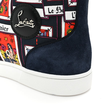 Christian Louboutin Mens Louis Tarot Print Orlato Flat Sneakers 44 Black Multicolor 11 of 14