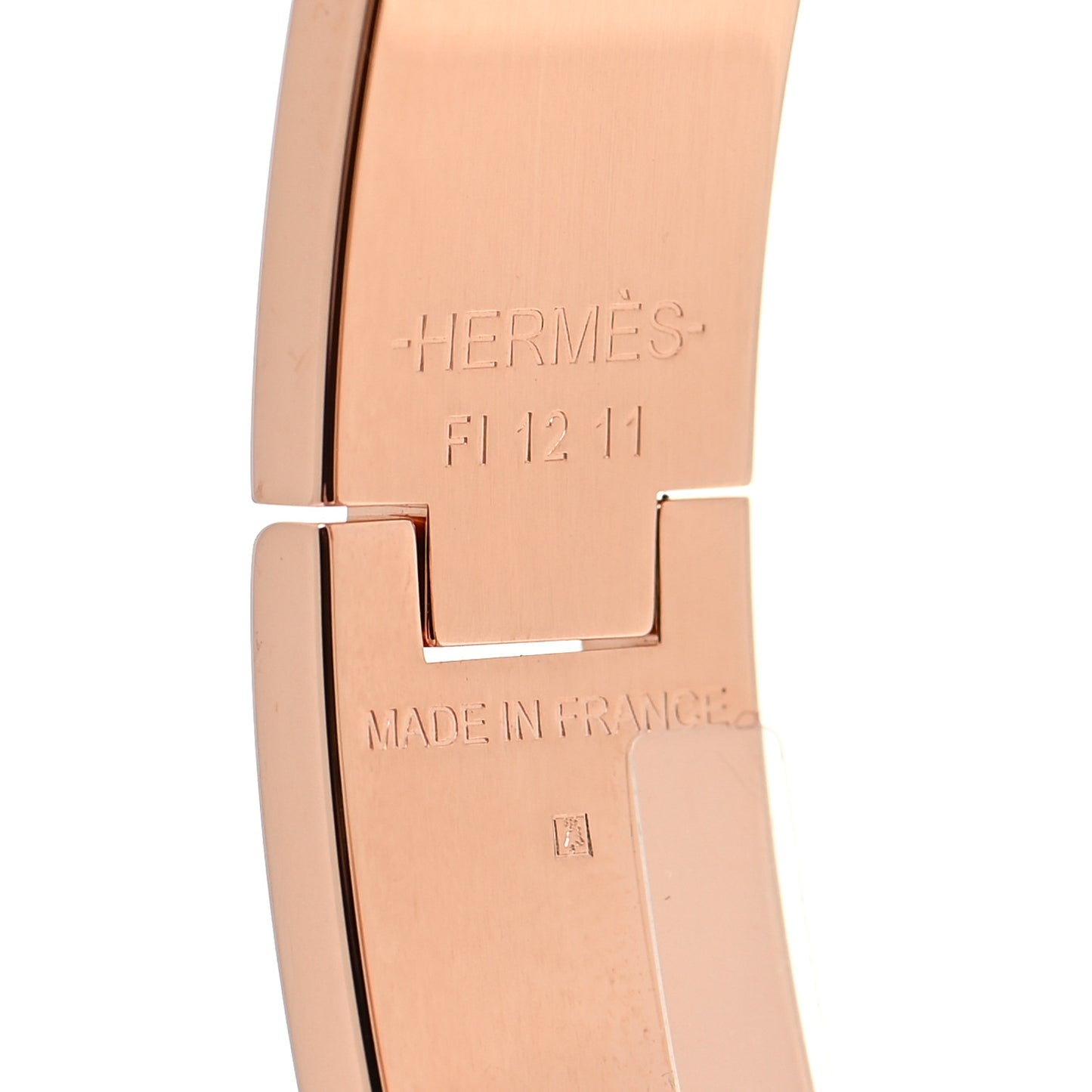Enamel Narrow Clic Clac H Bracelet PM Creme