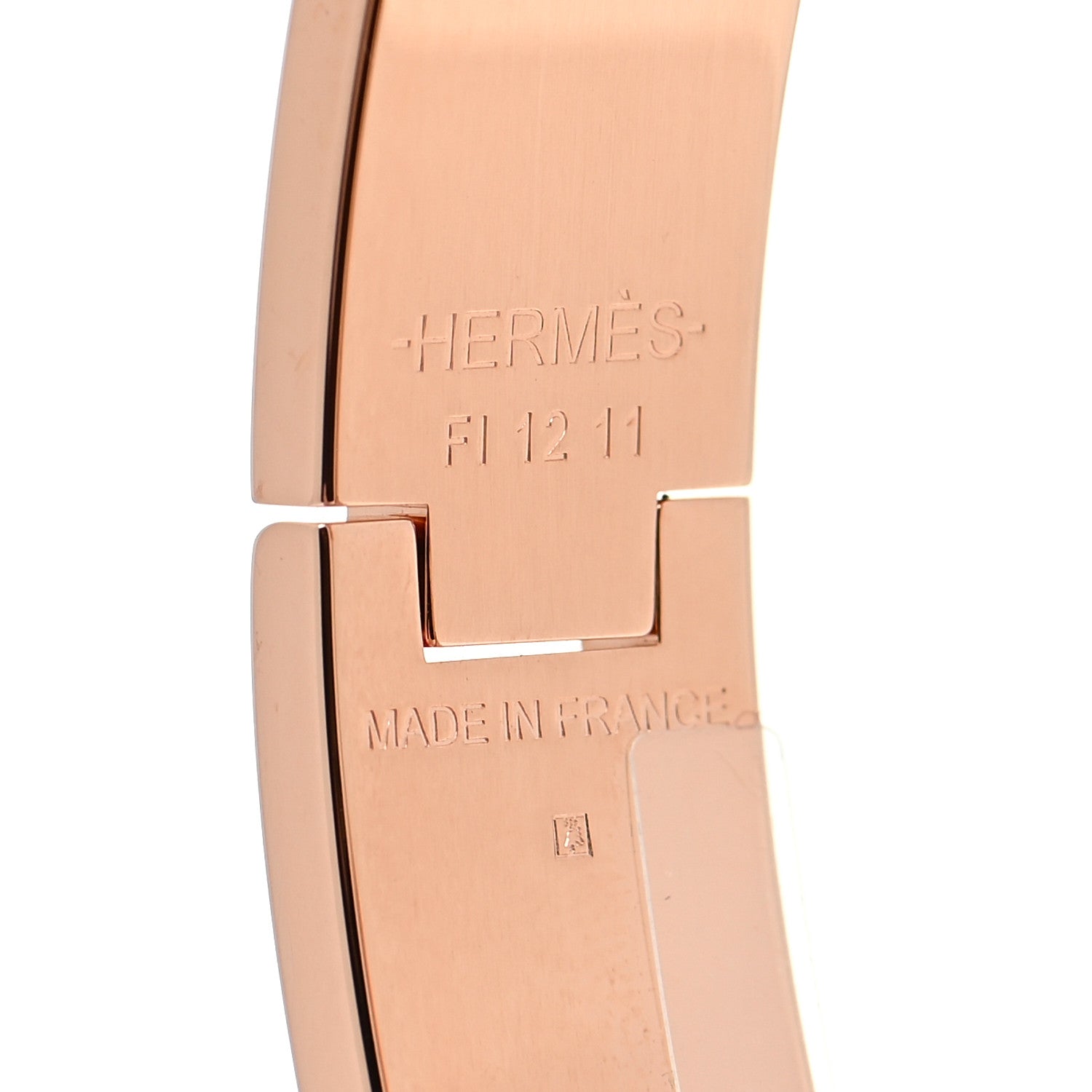Hermes Enamel Narrow Clic Clac H Bracelet PM Creme 5 of 6