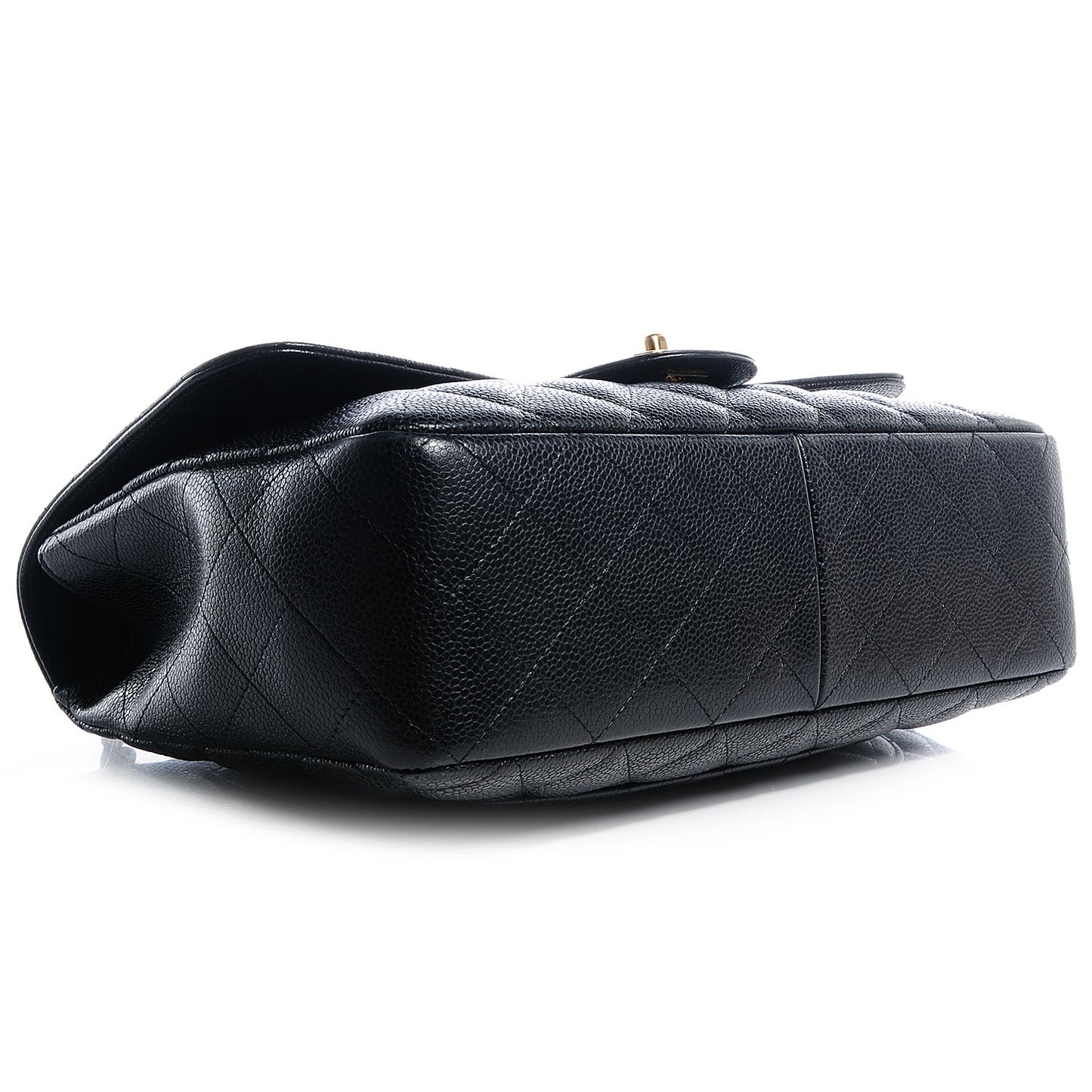 Caviar Jumbo Single Flap Black