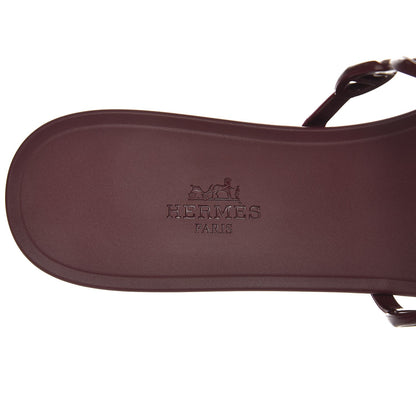 Hermes TPU Rivage Sandals 40 Bordeaux 6 of 8