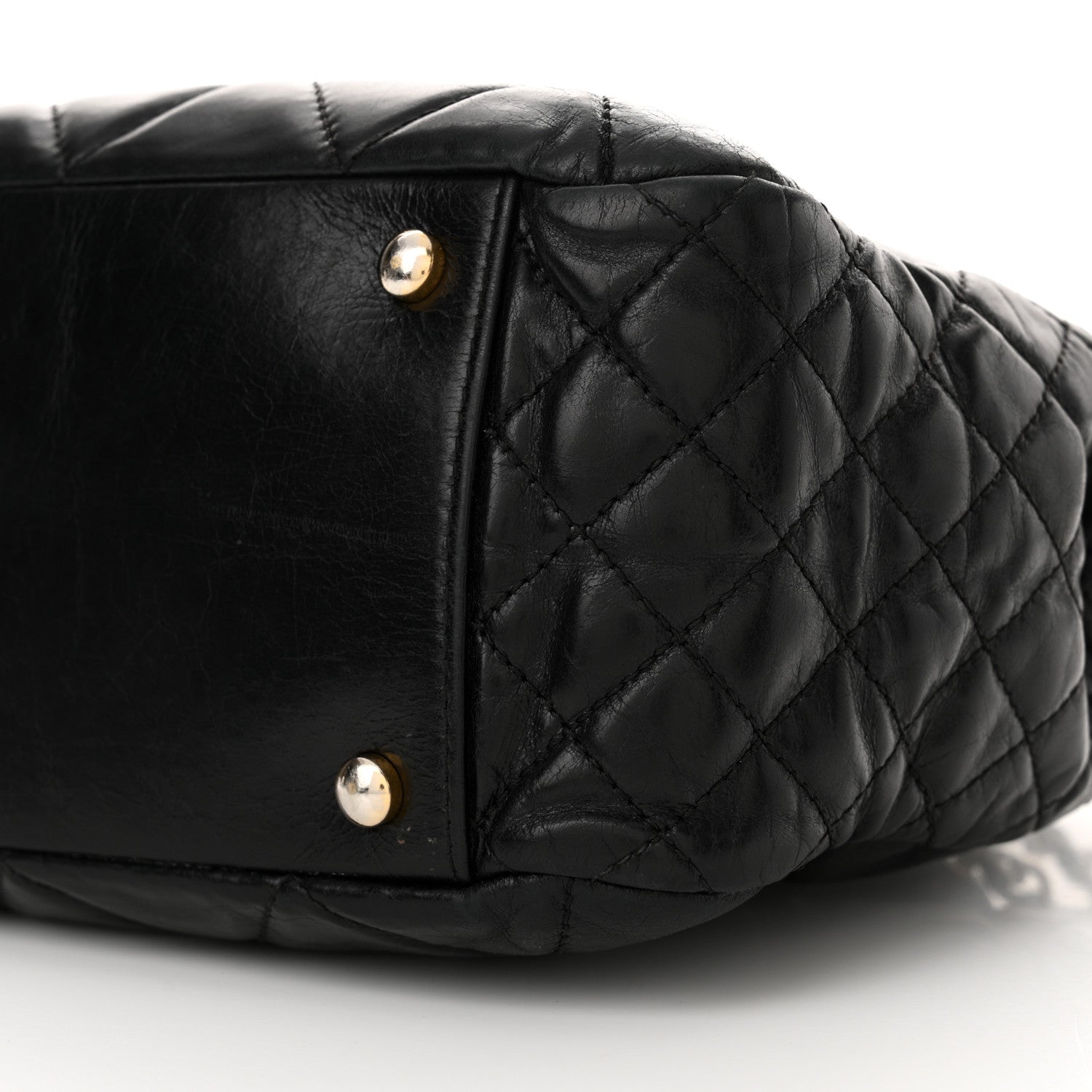 Chanel Glazed Calfskin Quilted Medium Daily Walk Flap Black 10 of 16