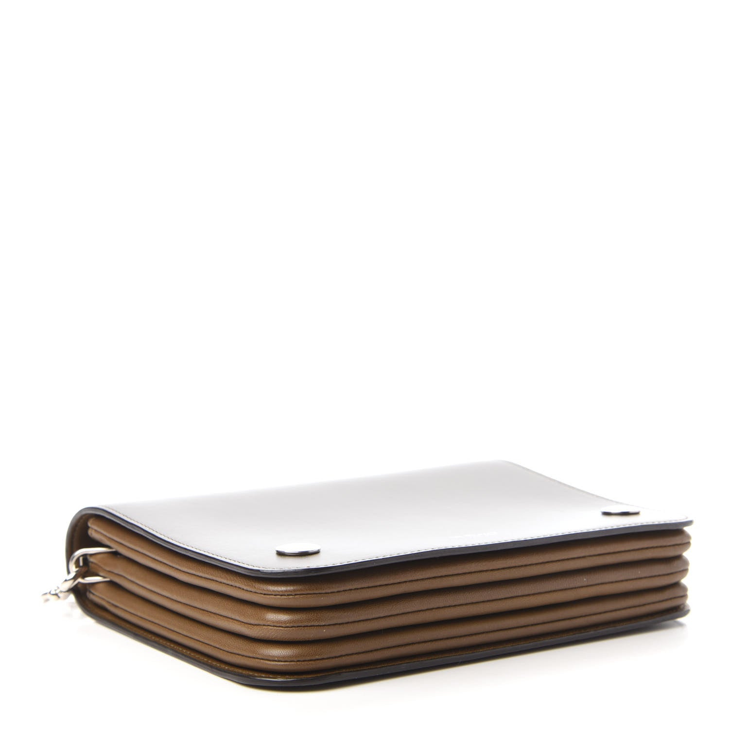 Mulberry Calfskin Crossboarded Clifton Flap Dark Brown 4 of 9