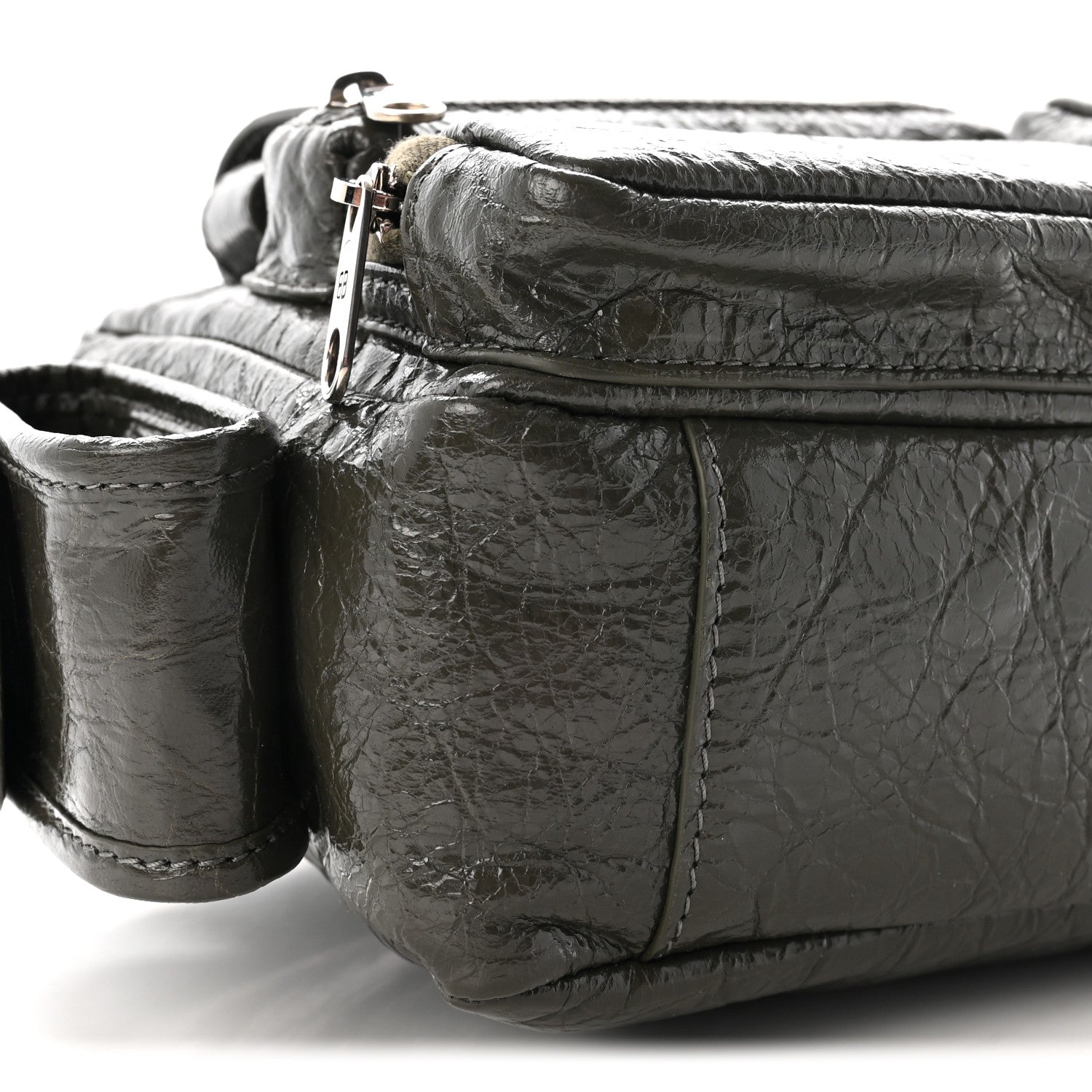 Balenciaga Agneau Arena Superbusy Camera Bag Khaki 9 of 10