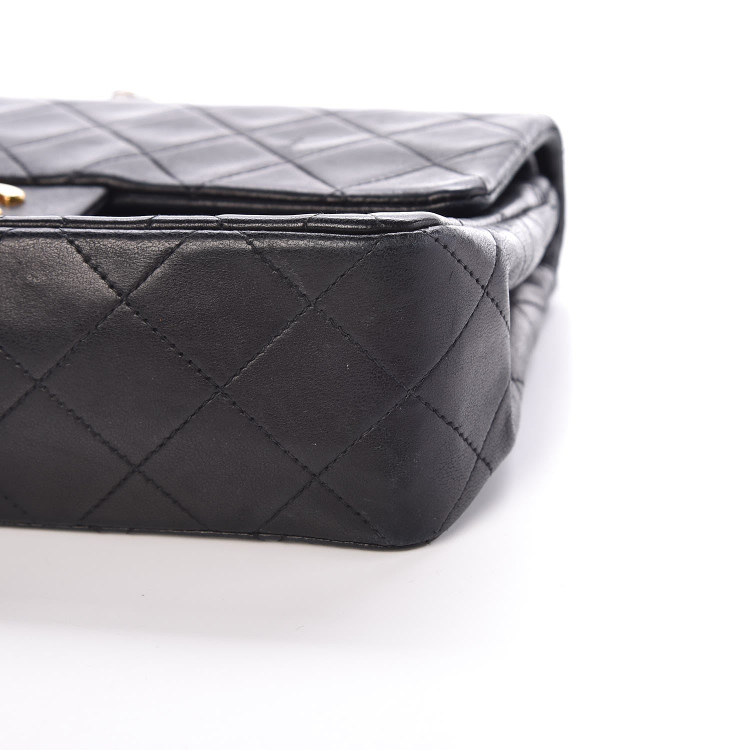 Chanel Lambskin Quilted Small Double Flap Black 12 of 15