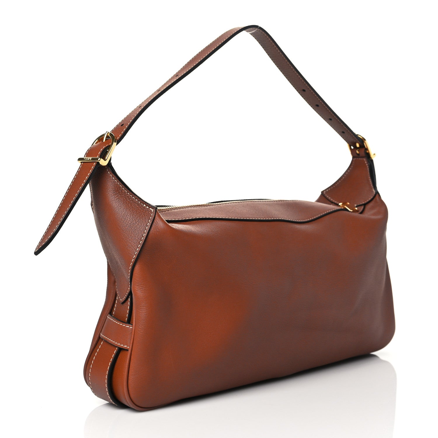 Celine Supple Calfskin Medium Romy Shoulder Bag Tan 3 of 11