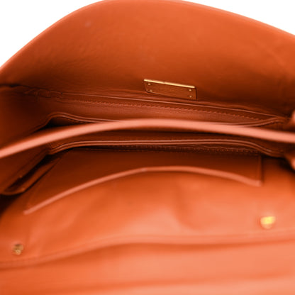 Bottega Veneta Calfskin Mount Envelope Bag Maple 5 of 13