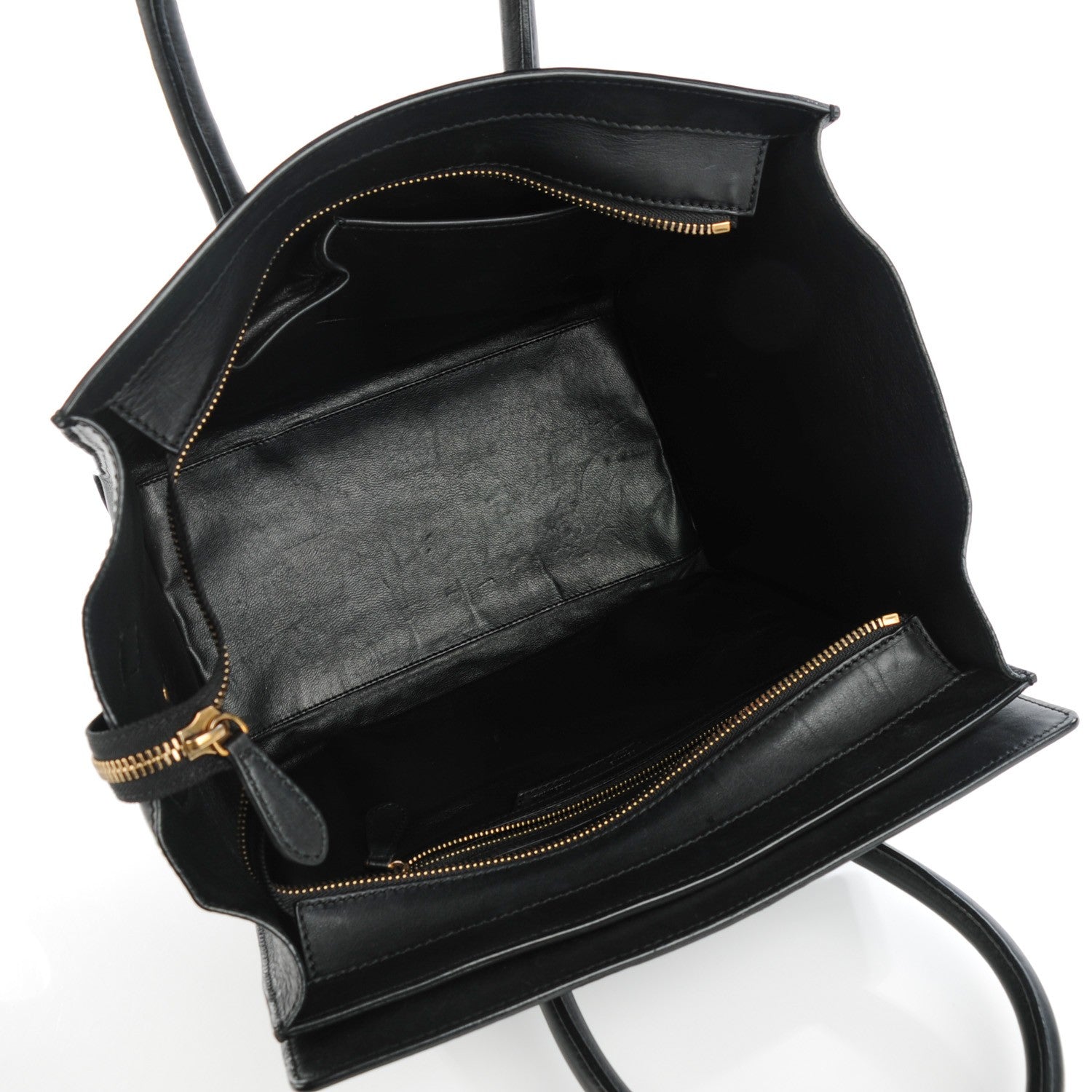 Celine Smooth Calfskin Mini Luggage Black 6 of 8