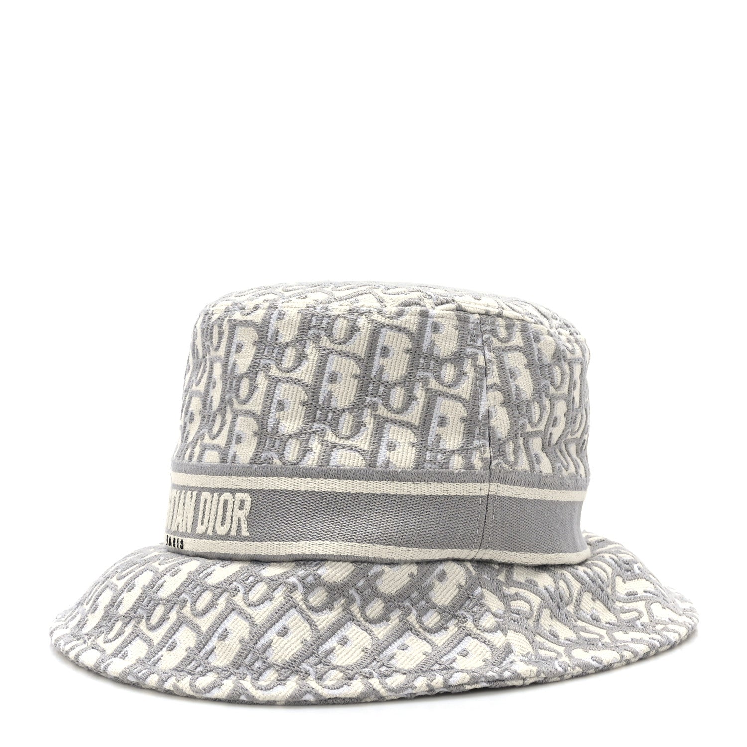 Christian Dior Oblique Bucket Hat 59 Grey 1 of 7