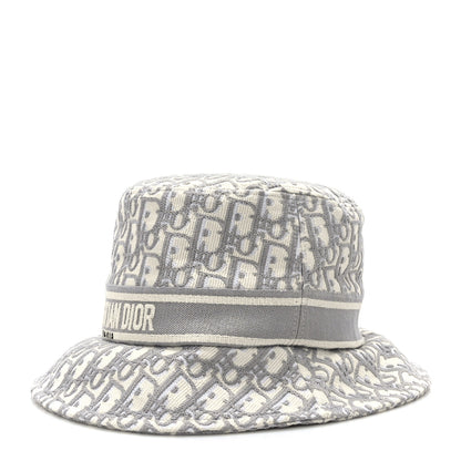 Christian Dior Oblique Bucket Hat 59 Grey 1 of 7