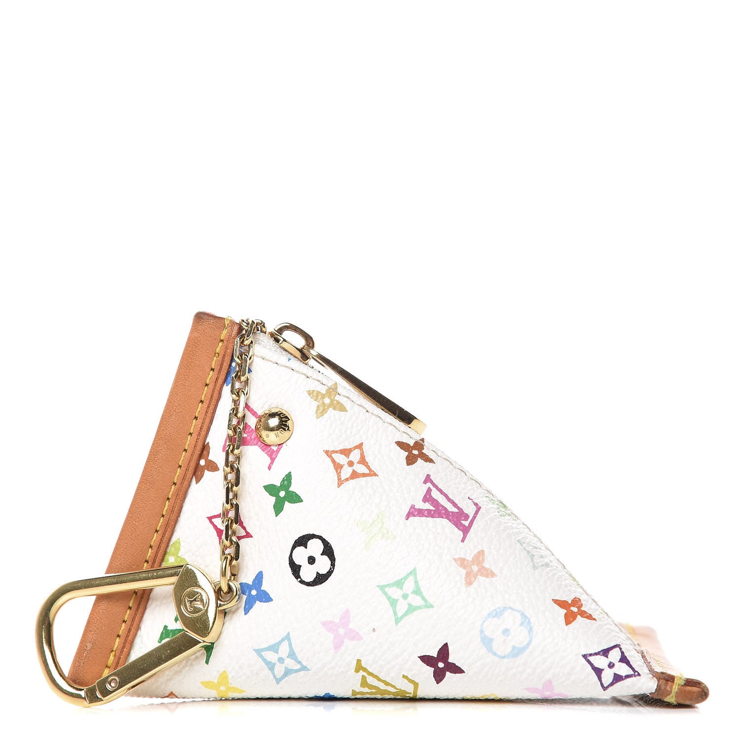 Monogram Multicolor Berlingot Coin Purse White