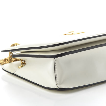 Fendi Vitello Glacier Karligraphy Pocket Shoulder Bag White Ice Black 6 of 9