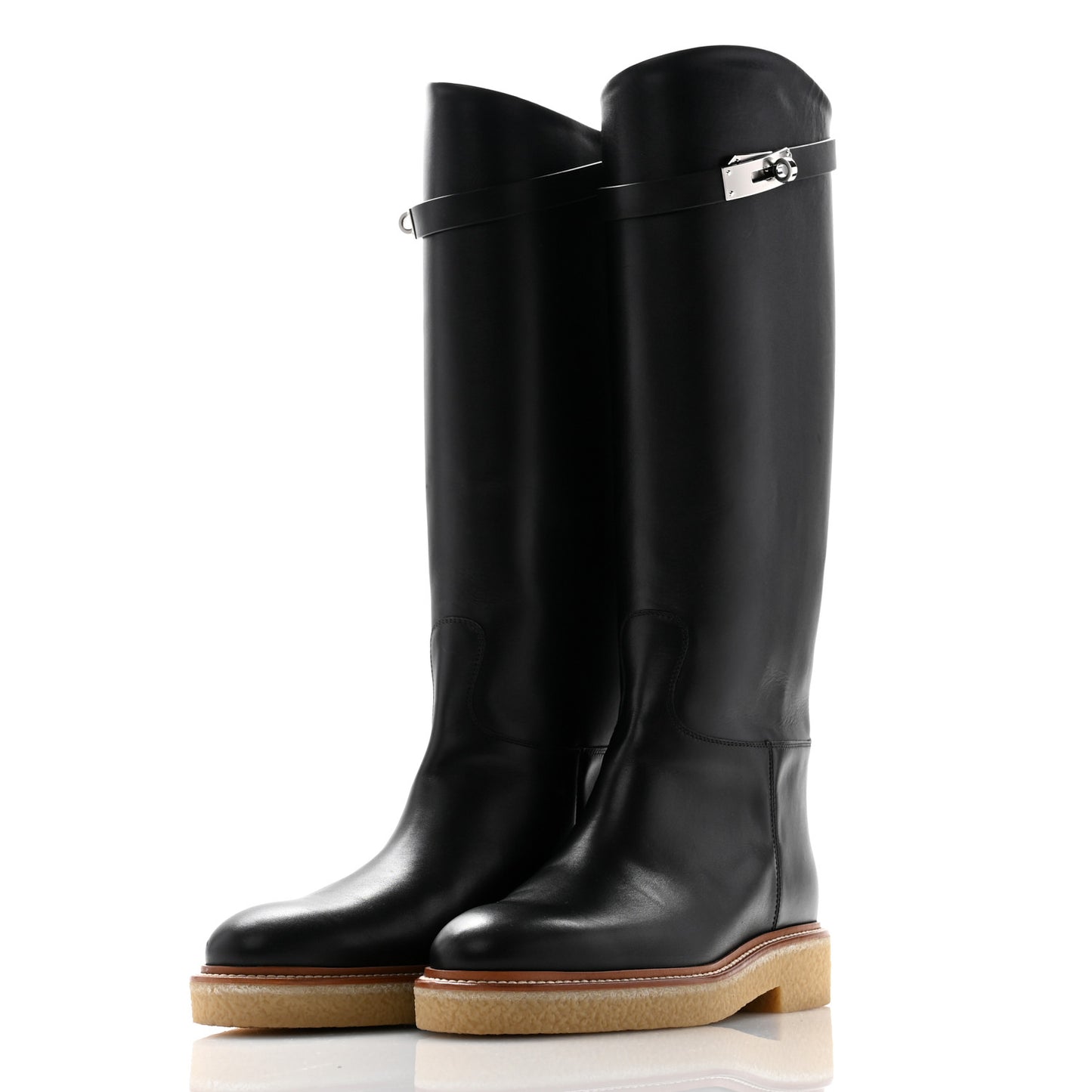 Calfskin Honey Boots 39.5 Black