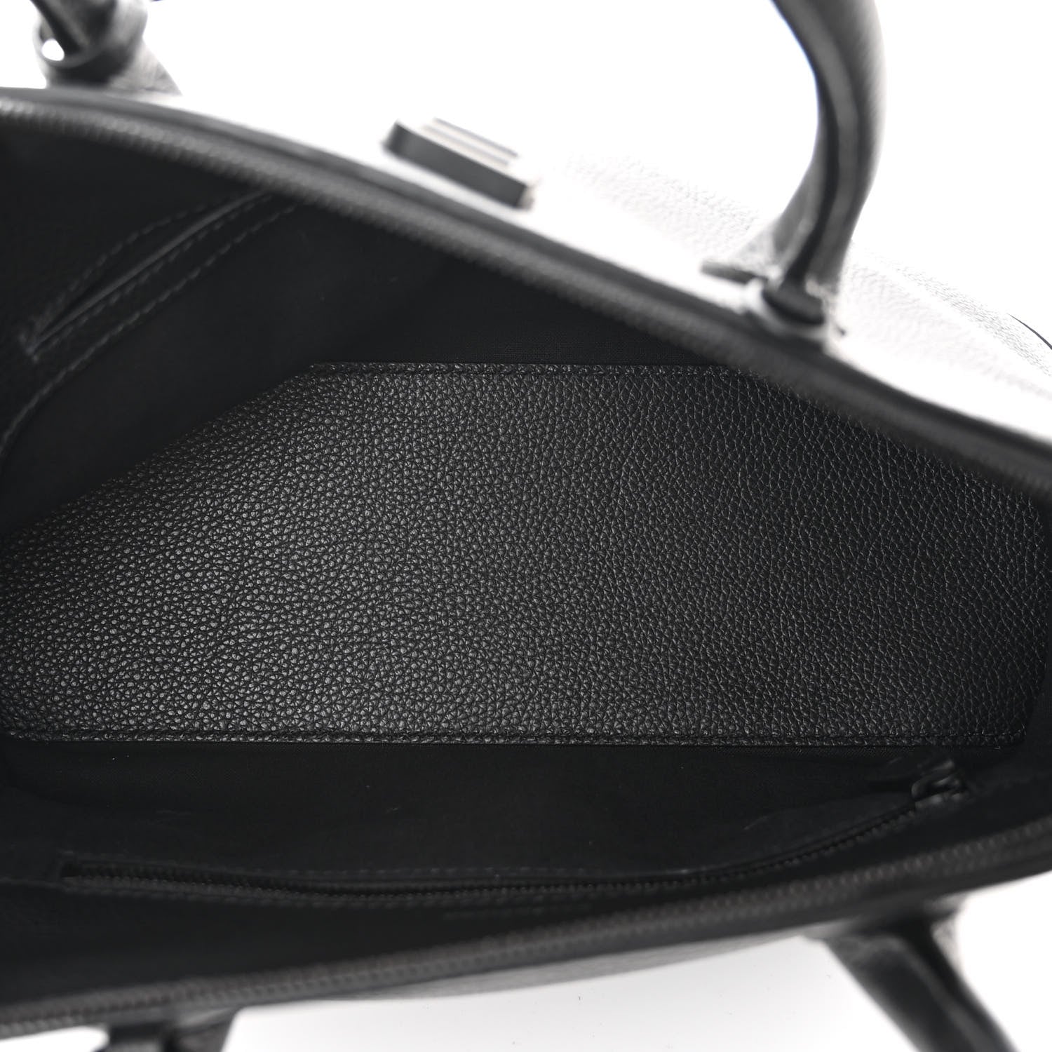 Balenciaga Calfskin LED Logo Projector Top Handle Bag Black 5 of 10