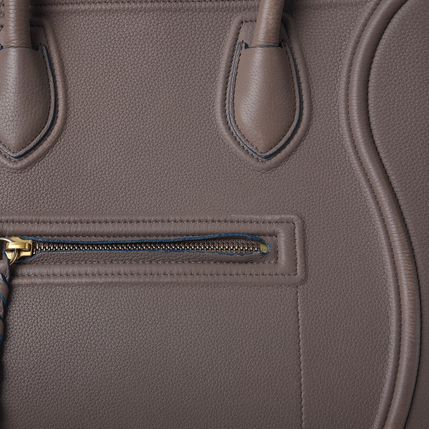 Celine Baby Grained Calfskin Medium Phantom Luggage Taupe 9 of 25