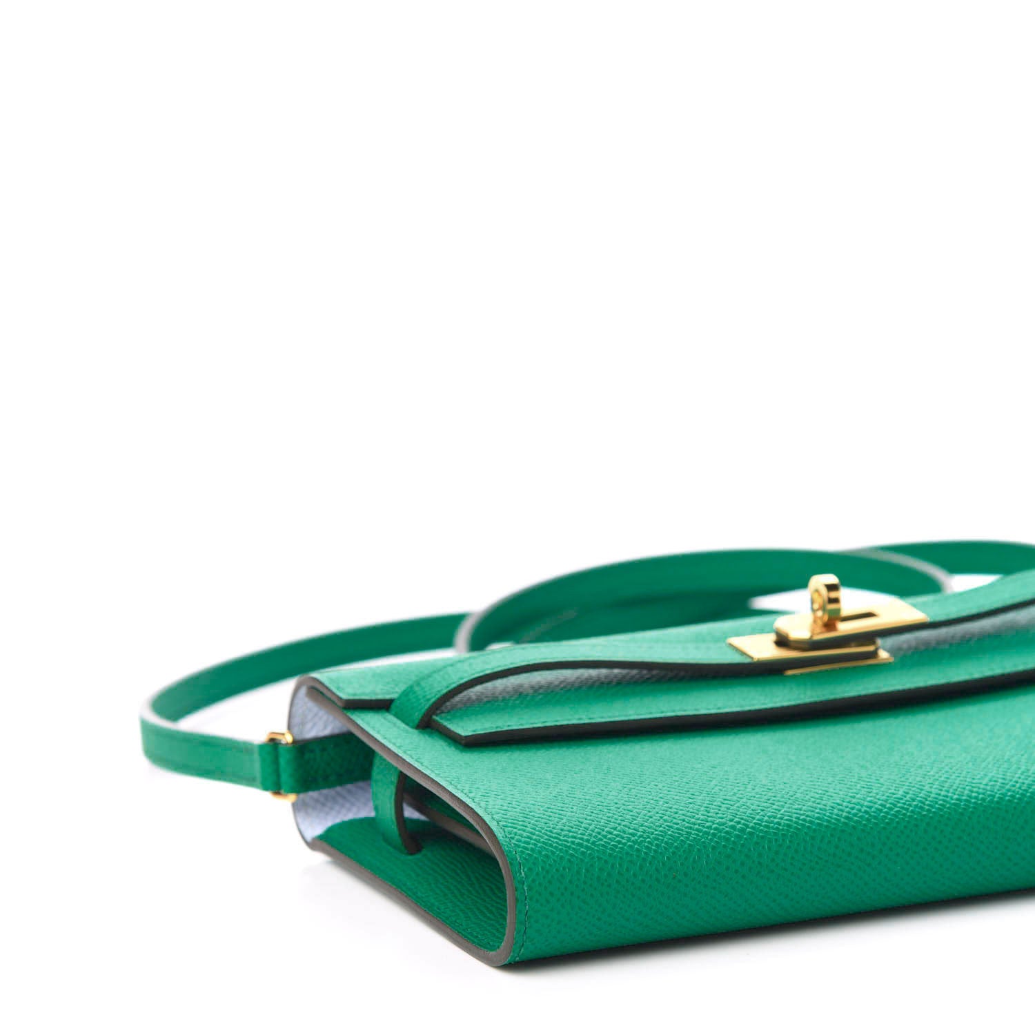 Hermes Epsom Kelly Wallet To Go Vert Jade Bleu Brume 6 of 10