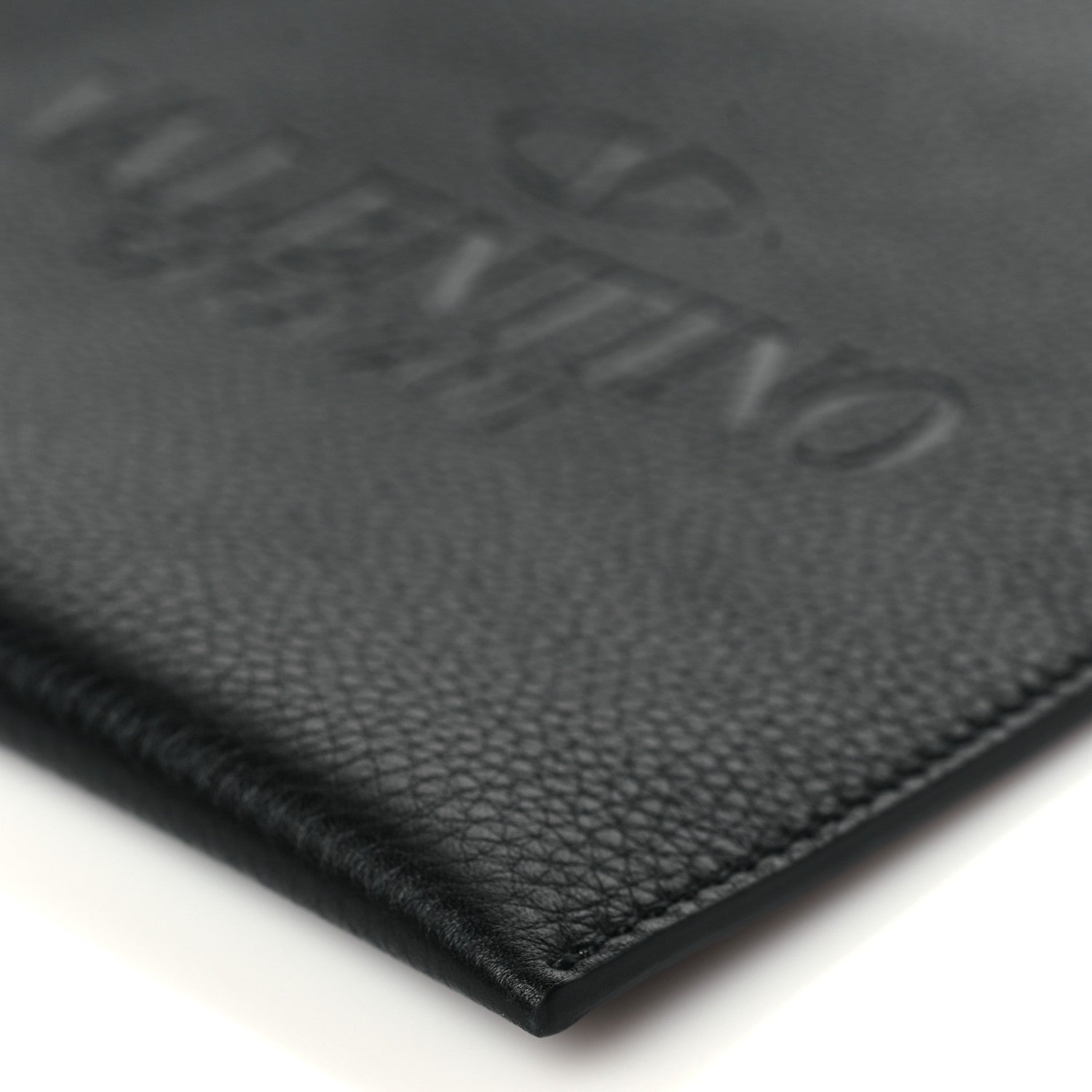 Valentino Garavani Pebbled Calfskin Roman Stud Logo Crossbody Pouch Black 9 of 9