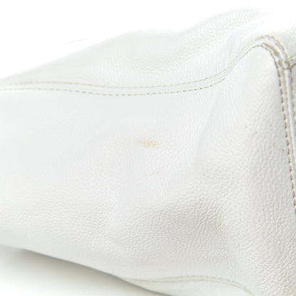 Chanel Calfskin Cerf Executive Shopper Tote White 30 of 33