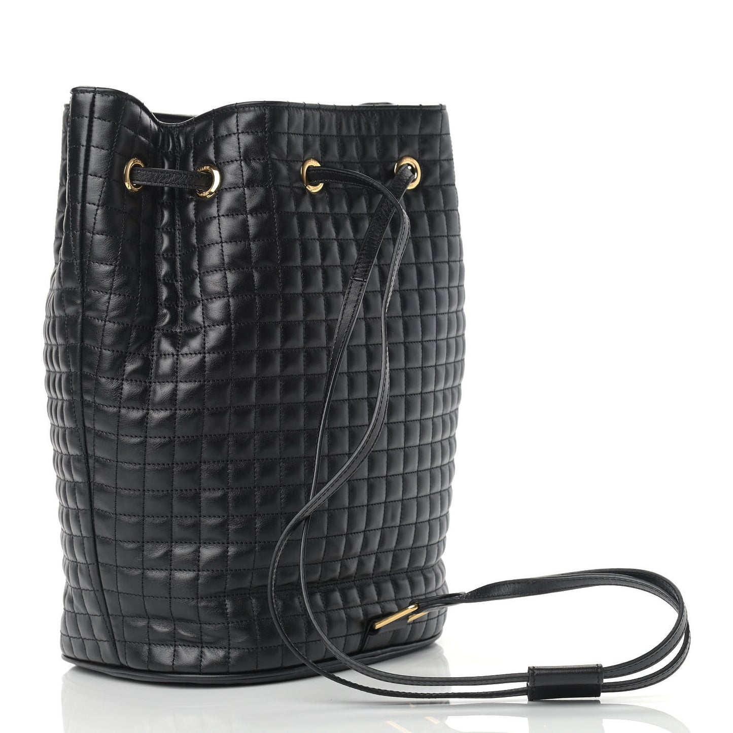Calfskin Quilted Small C Backpack Black