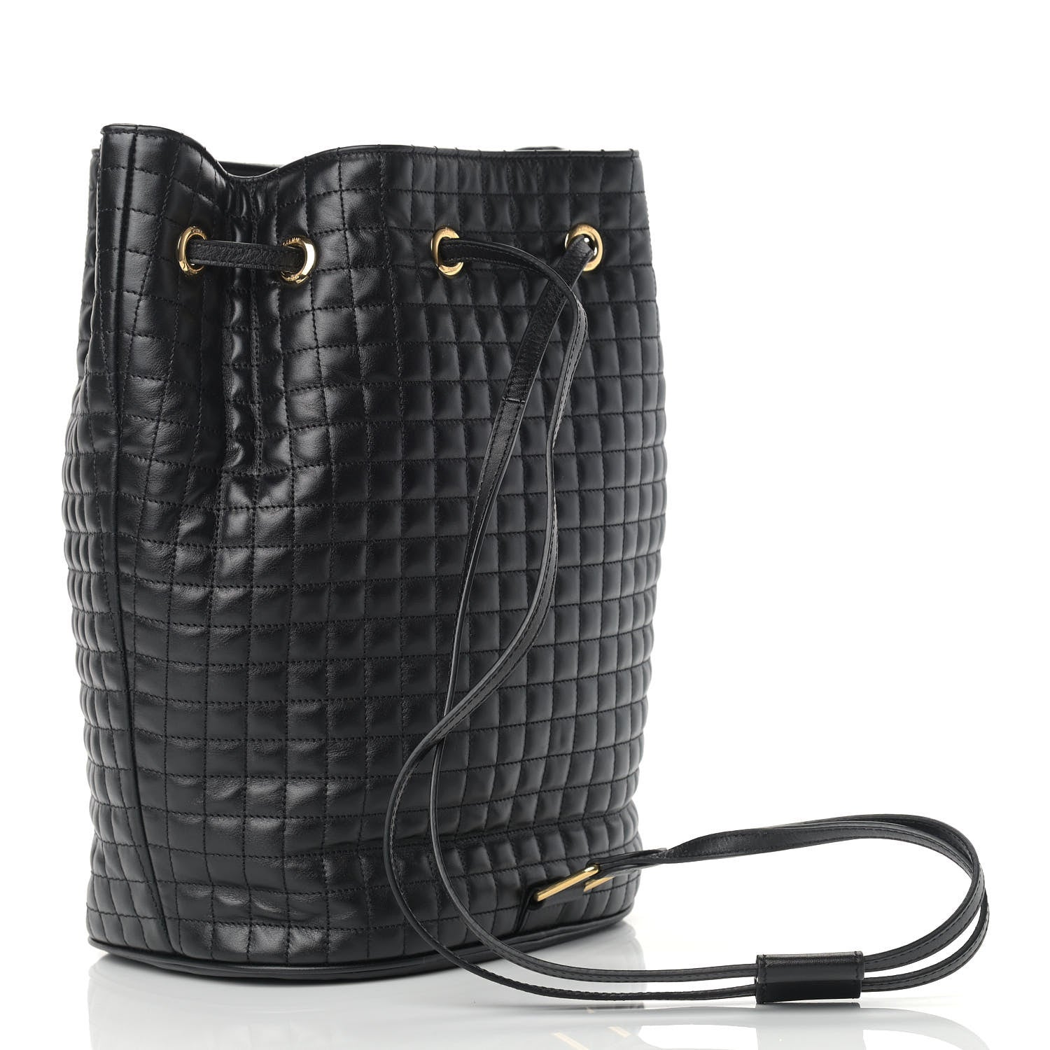 Celine Calfskin Quilted Small C Backpack Black 3 of 12