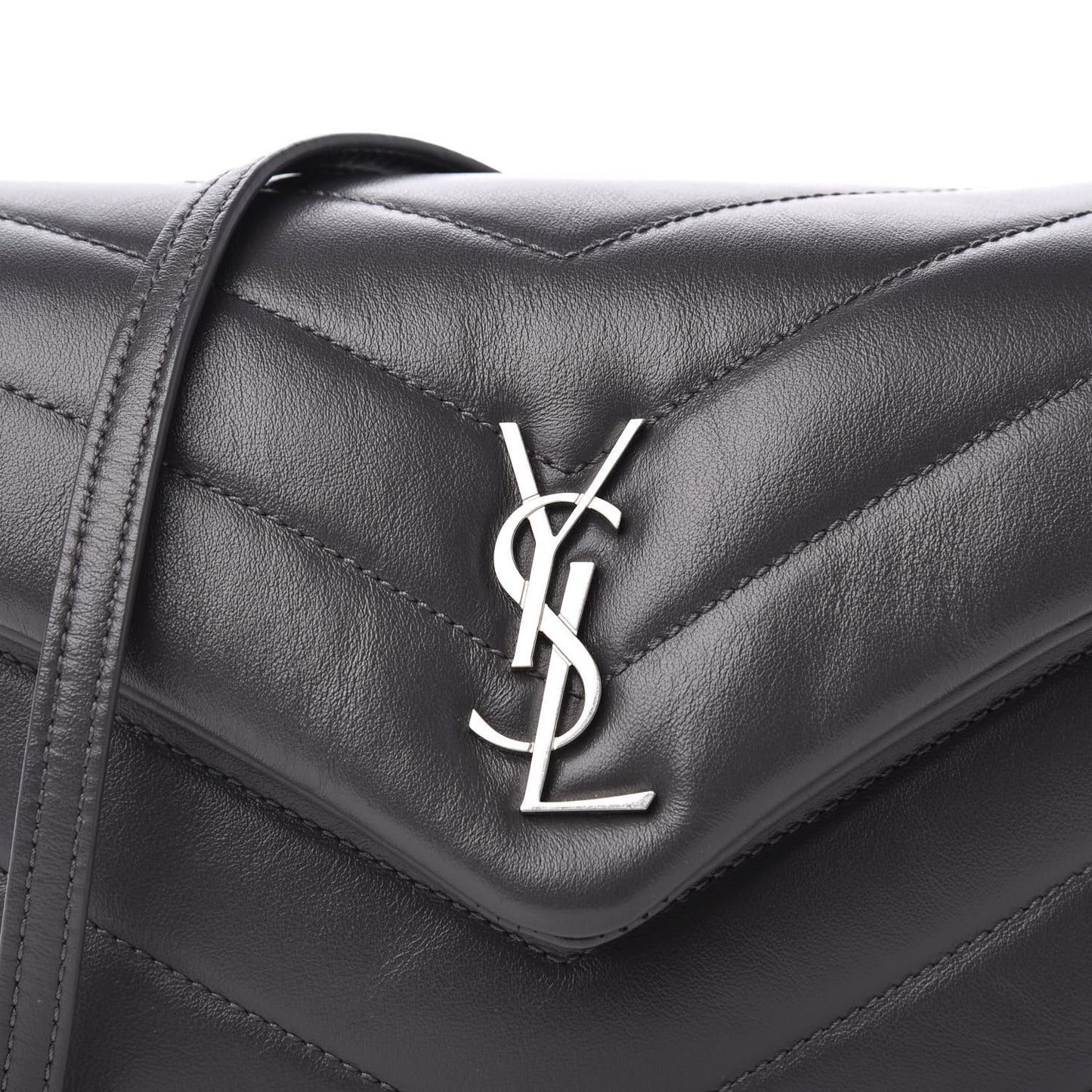 Calfskin Y Quilted Monogram Toy Loulou Crossbody Bag Storm