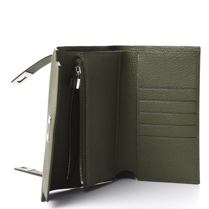 Hermes Chevre Mysore Medium Kelly Wallet Vert Veronese 7 of 16