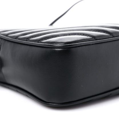 Saint Laurent Calfskin Matelasse Monogram Lou Camera Bag Black 8 of 10