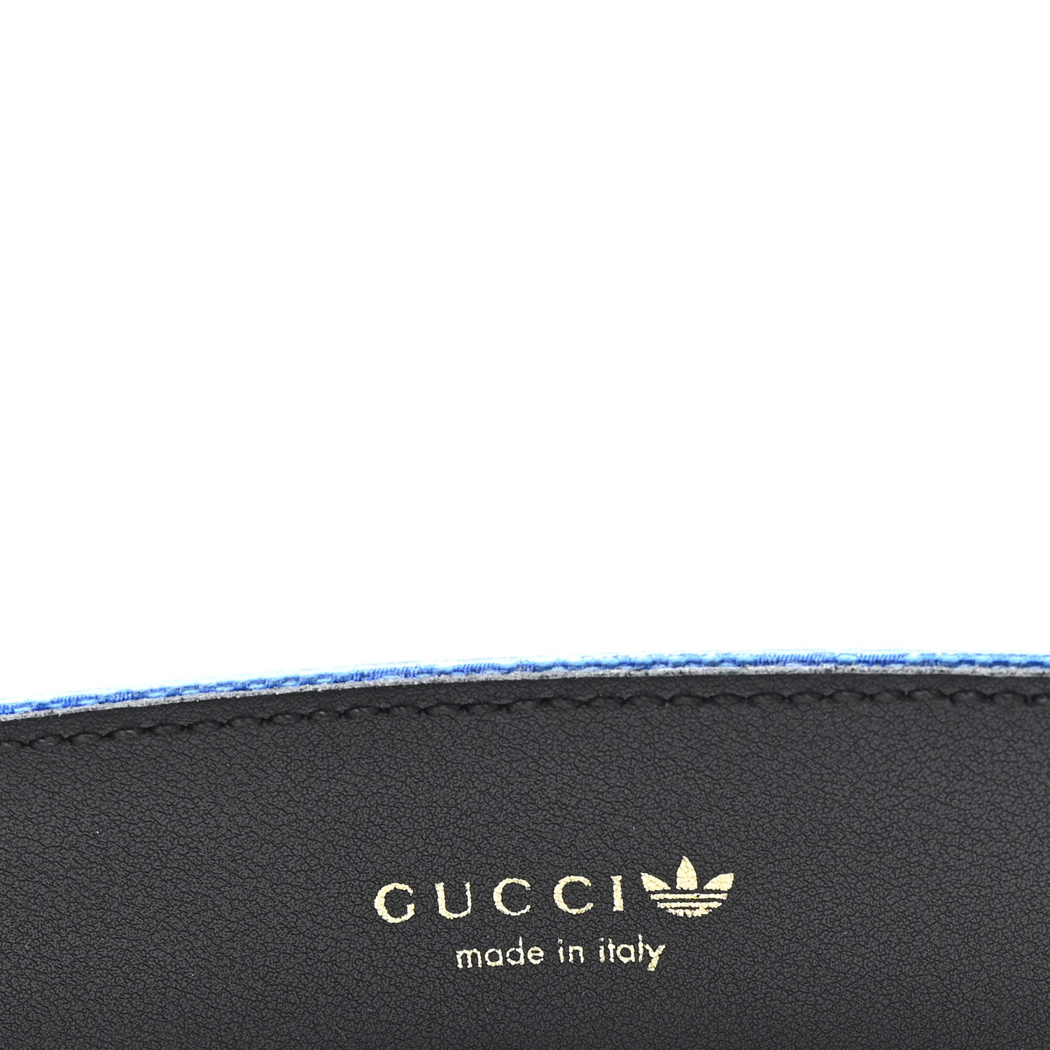 Gucci X ADIDAS Double G 85 34 Belt Blue White 3 of 5