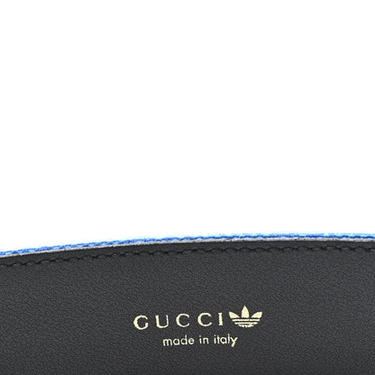 Gucci X ADIDAS Double G 85 34 Belt Blue White 3 of 5