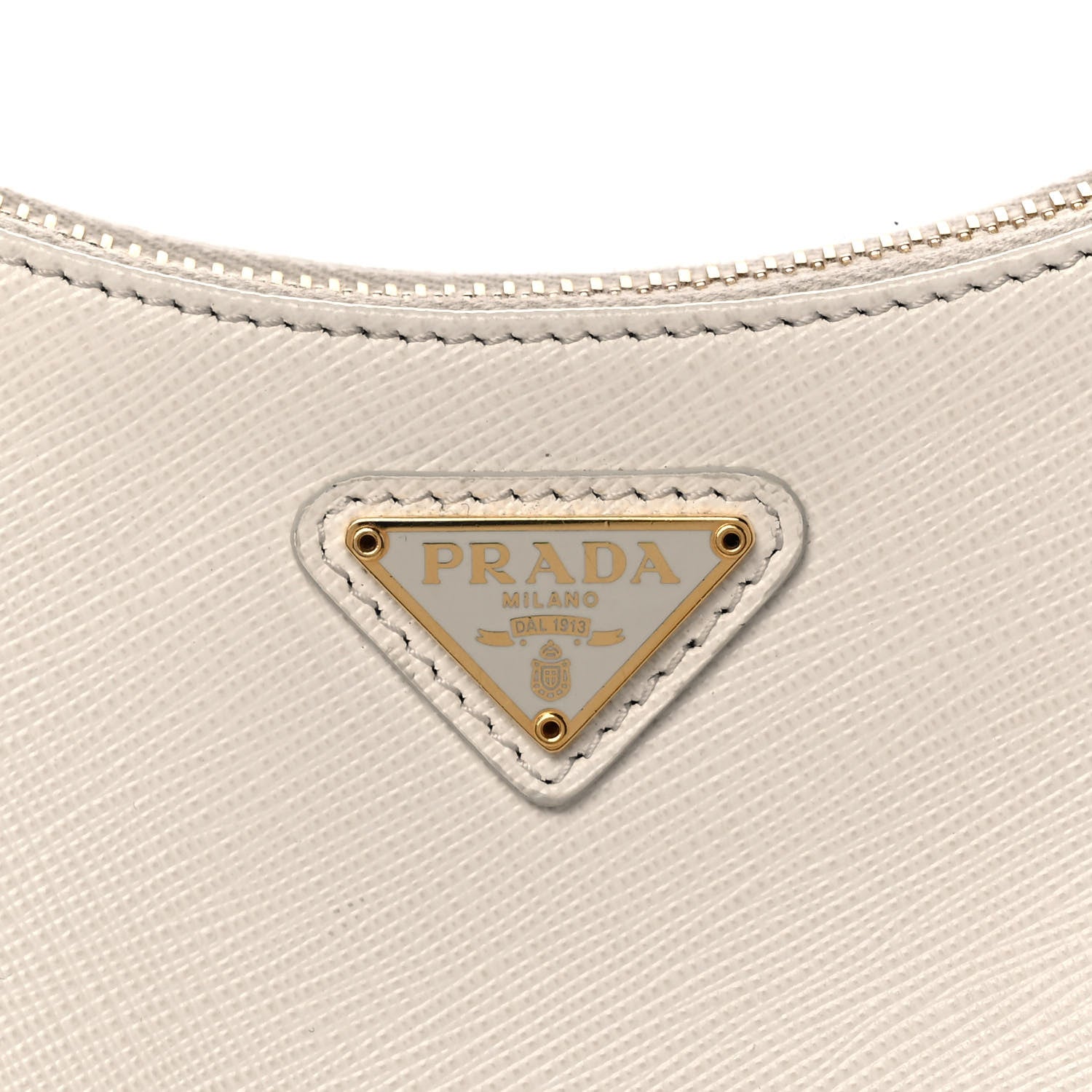 Prada Saffiano Re-Edition 2005 Shoulder Bag White 11 of 19
