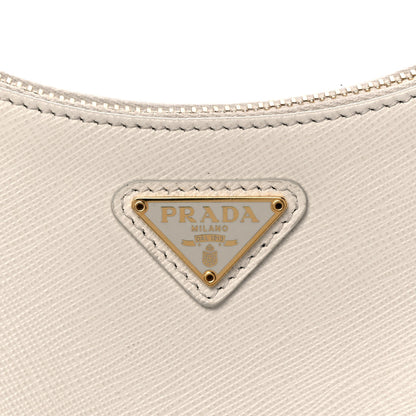 Prada Saffiano Re-Edition 2005 Shoulder Bag White 11 of 19