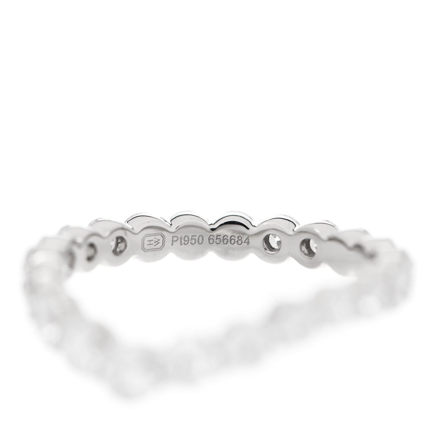 Harry Winston Platinum Diamond Truly Wedding Band Ring 50 5.5 4 of 5