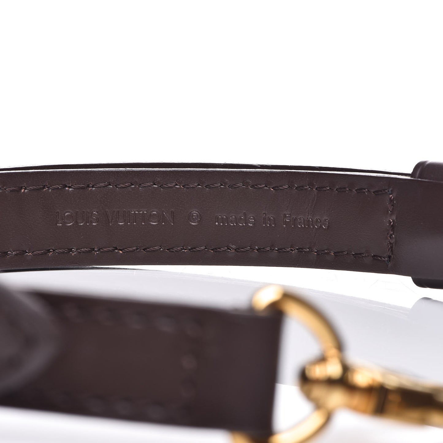 Calfskin 12mm Adjustable Shoulder Strap Brown