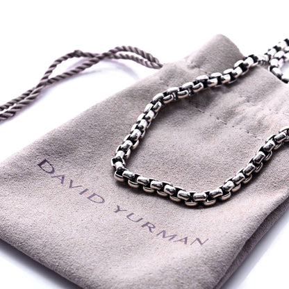 David Yurman Sterling Silver 4.8mm Box Chain Necklace 22" 6 of 6