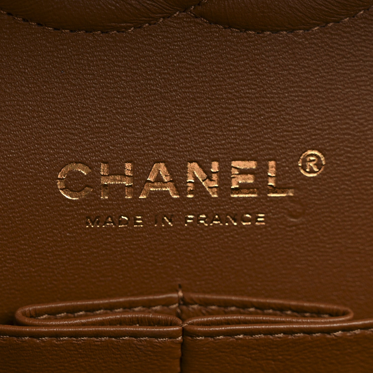 Chanel Lambskin Quilted Medium Double Flap Brown 6 of 11