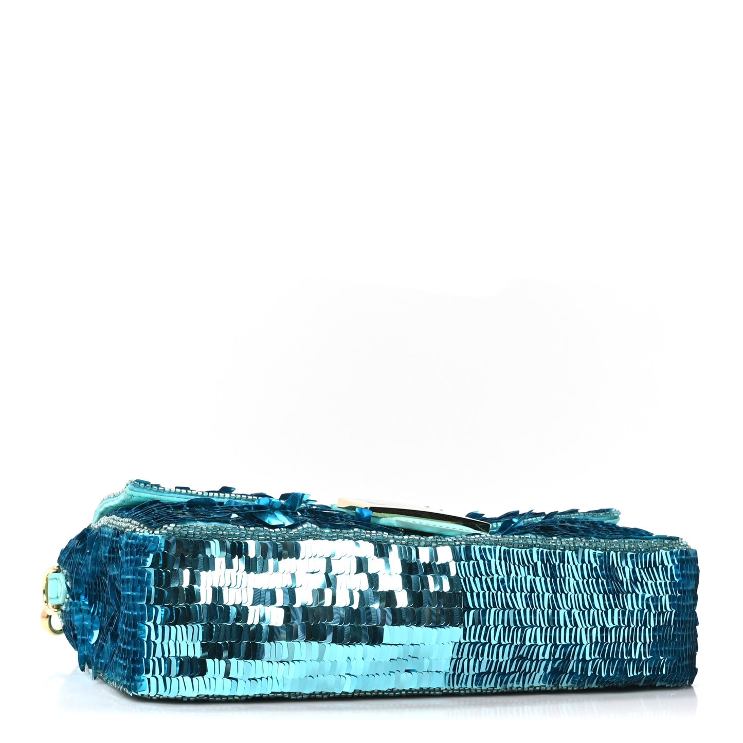 Sequin Paillettes Vitello Grace Sex and the City Baguette Spring Turquoise