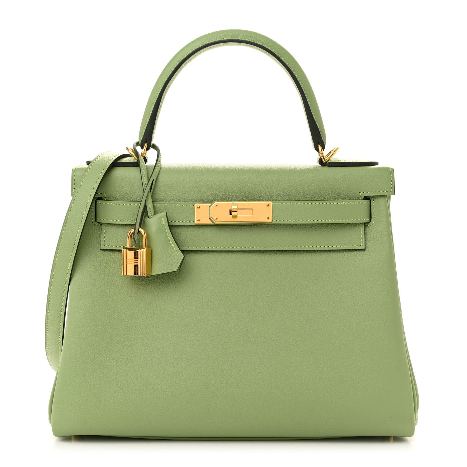 Hermes Evercolor Kelly Retourne 28 Vert Criquet 1 of 11