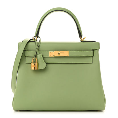 Hermes Evercolor Kelly Retourne 28 Vert Criquet 1 of 11