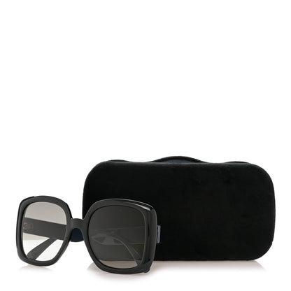 Gucci Acetate Square GG Web Sunglasses GG0713S Black 9 of 9