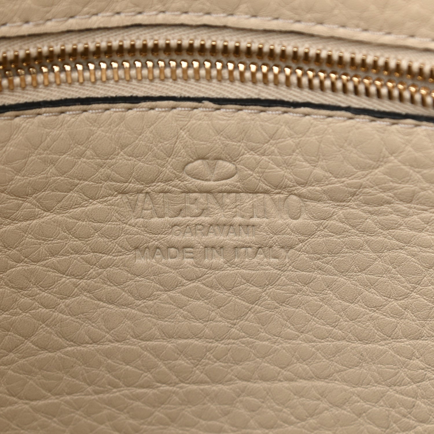 Valentino Garavani Pebbled Calfskin Small Rockstud Flip-Lock Messenger Bag Light Ivory 7 of 15