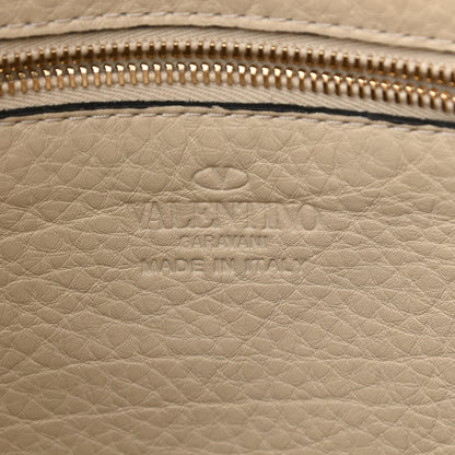 Valentino Garavani Pebbled Calfskin Small Rockstud Flip-Lock Messenger Bag Light Ivory 7 of 15
