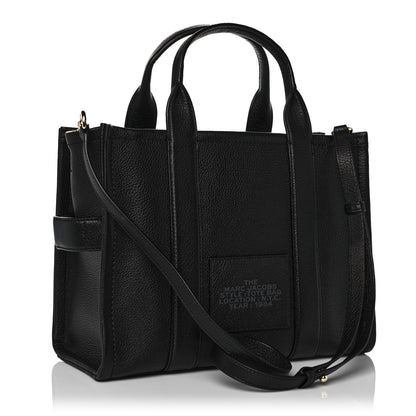 Marc Jacobs Grained Calfskin Medium The Tote Bag Black 2 of 9