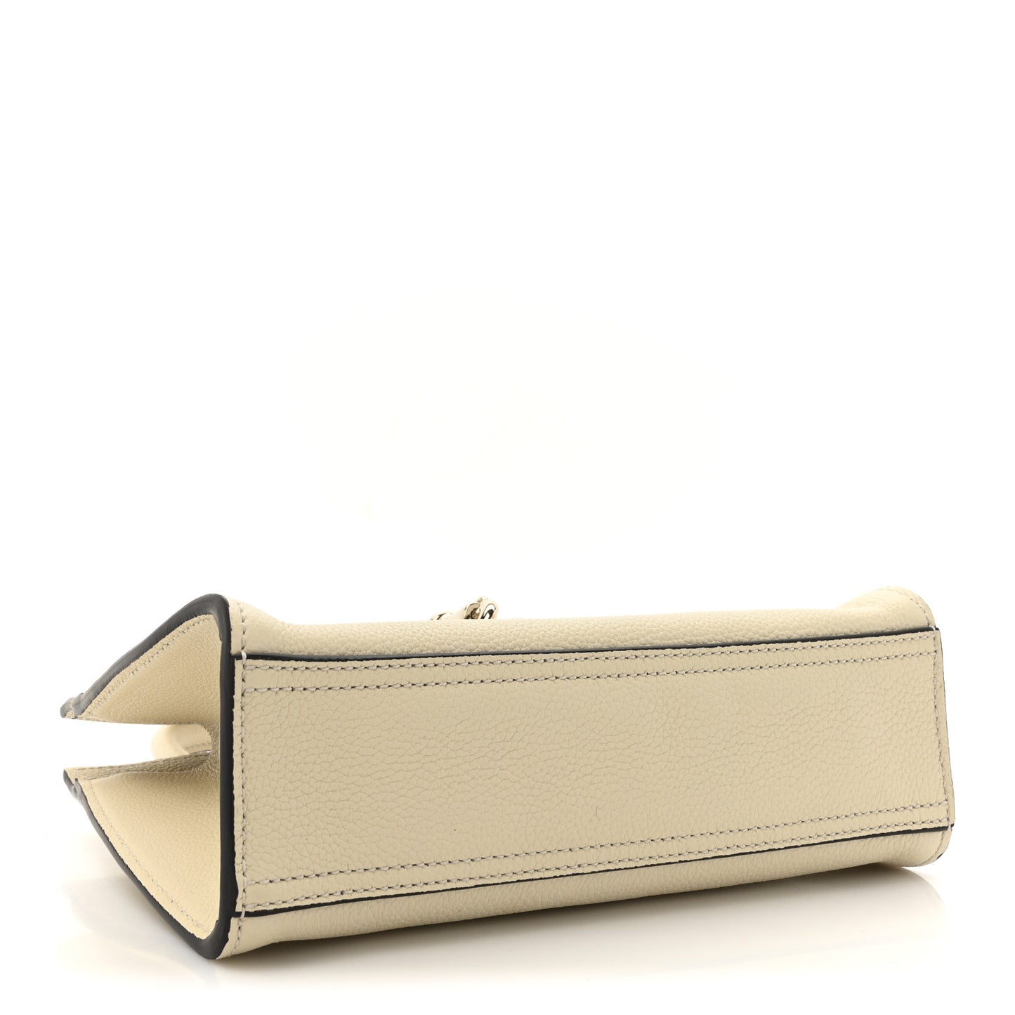 Pebbled Calfskin Small Jackie Tote New Ivoire