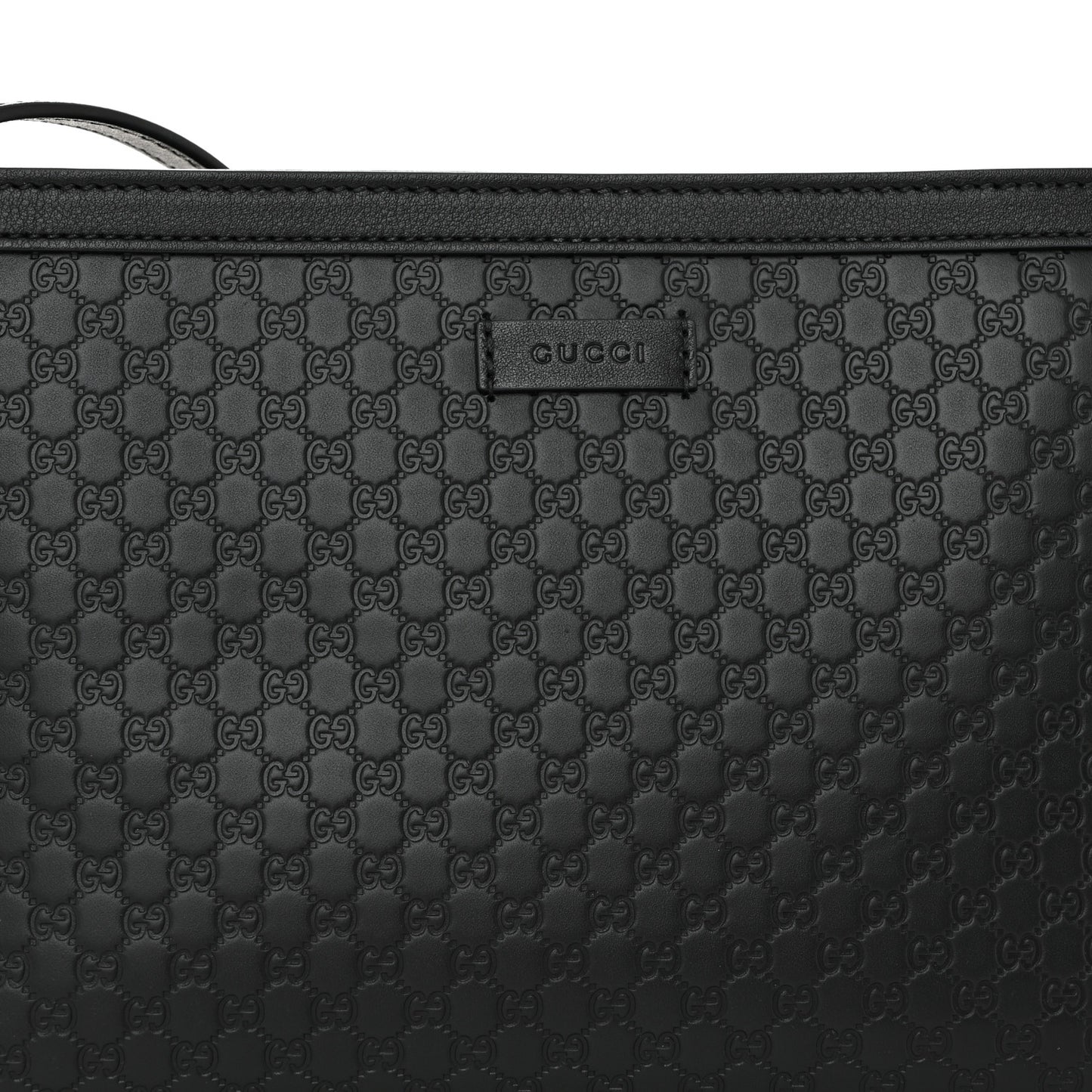 Microguccissima Flat Crossbody Black
