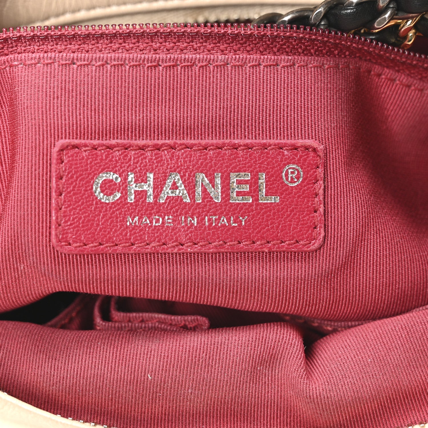 Chanel Aged Calfskin Quilted Medium Gabrielle Hobo Beige Black 6 of 10