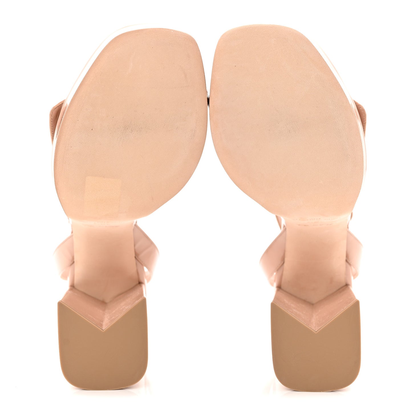 Patent Shake Platform Sandal 39.5 Nude Pink